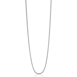 42 cm ZINZI zilveren palmier ketting ZILC-P42