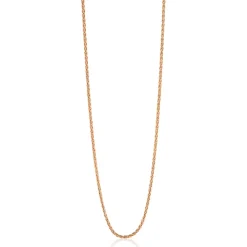 45 cm ZINZI zilveren palmier ketting rosé verguld ZILC-P45R