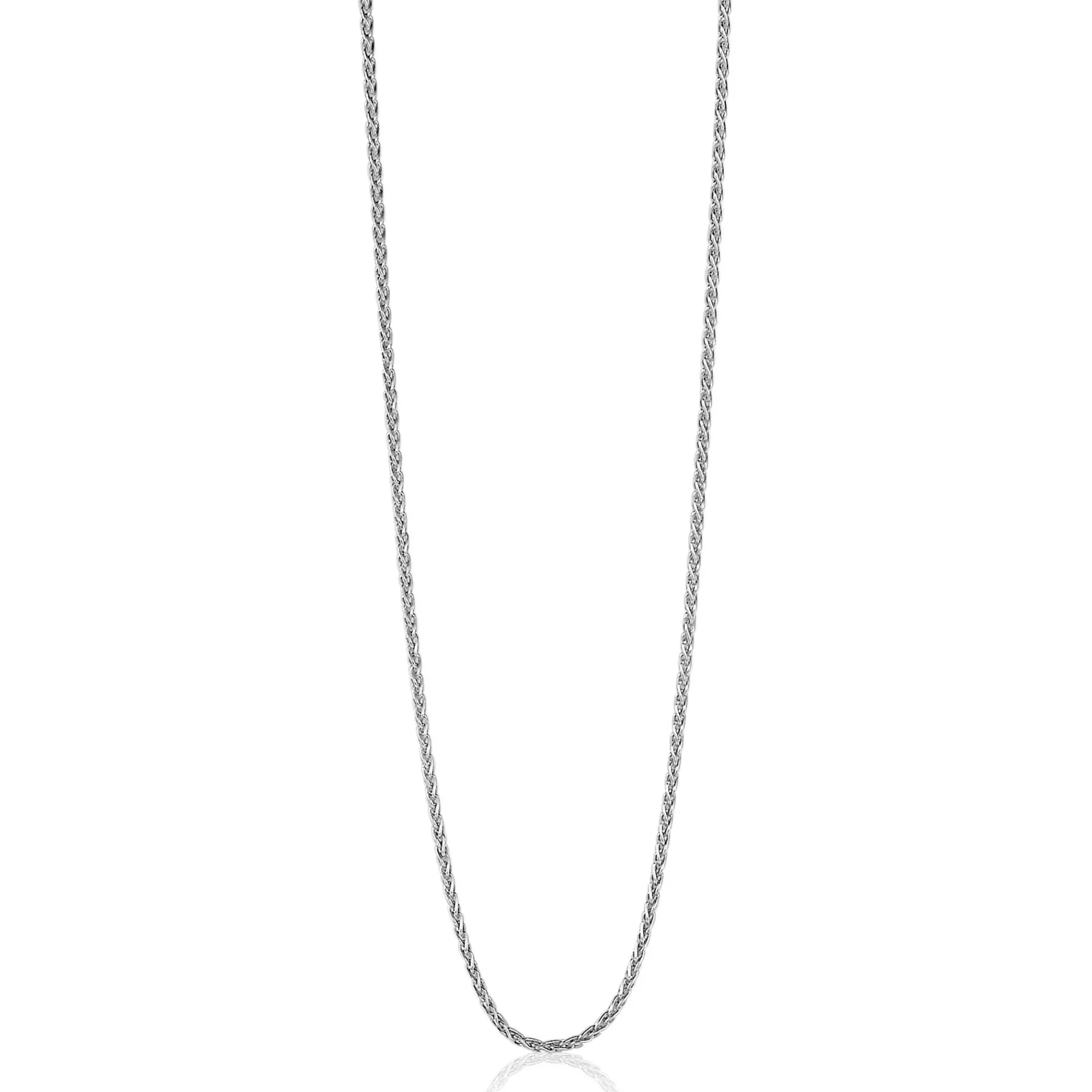 90 cm ZINZI zilveren palmier ketting ZILC-P90