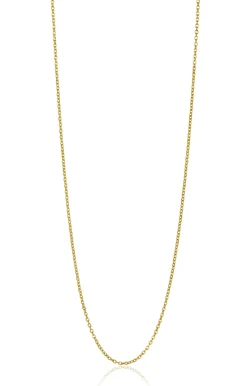 42cm ZINZI Gold 14 krt anker ketting 0,9mm breed, ideaal om je hanger aan te bevestigen ZGLA42-09