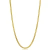 42cm ZINZI Gold 14 krt gourmet ketting 1mm breed, ideaal om je hanger aan te bevestigen ZGLG42-1
