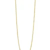 42cm ZINZI Gold 14 krt gourmet ketting 0,8mm breed, ideaal om je hanger aan te bevestigen ZGLG42-08