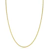 42cm ZINZI gold plated zilveren koord ketting ZILC-K42G