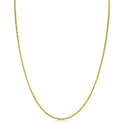 42cm ZINZI gold plated zilveren koord ketting ZILC-K42G