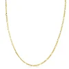 42cm ZINZI gold plated zilveren figaro ketting ZILC-F42G