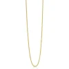42cm ZINZI gold plated zilveren anker ketting ZILC-A42G