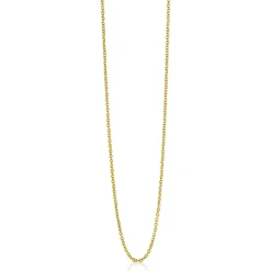 42cm ZINZI gold plated zilveren anker ketting ZILC-A42G