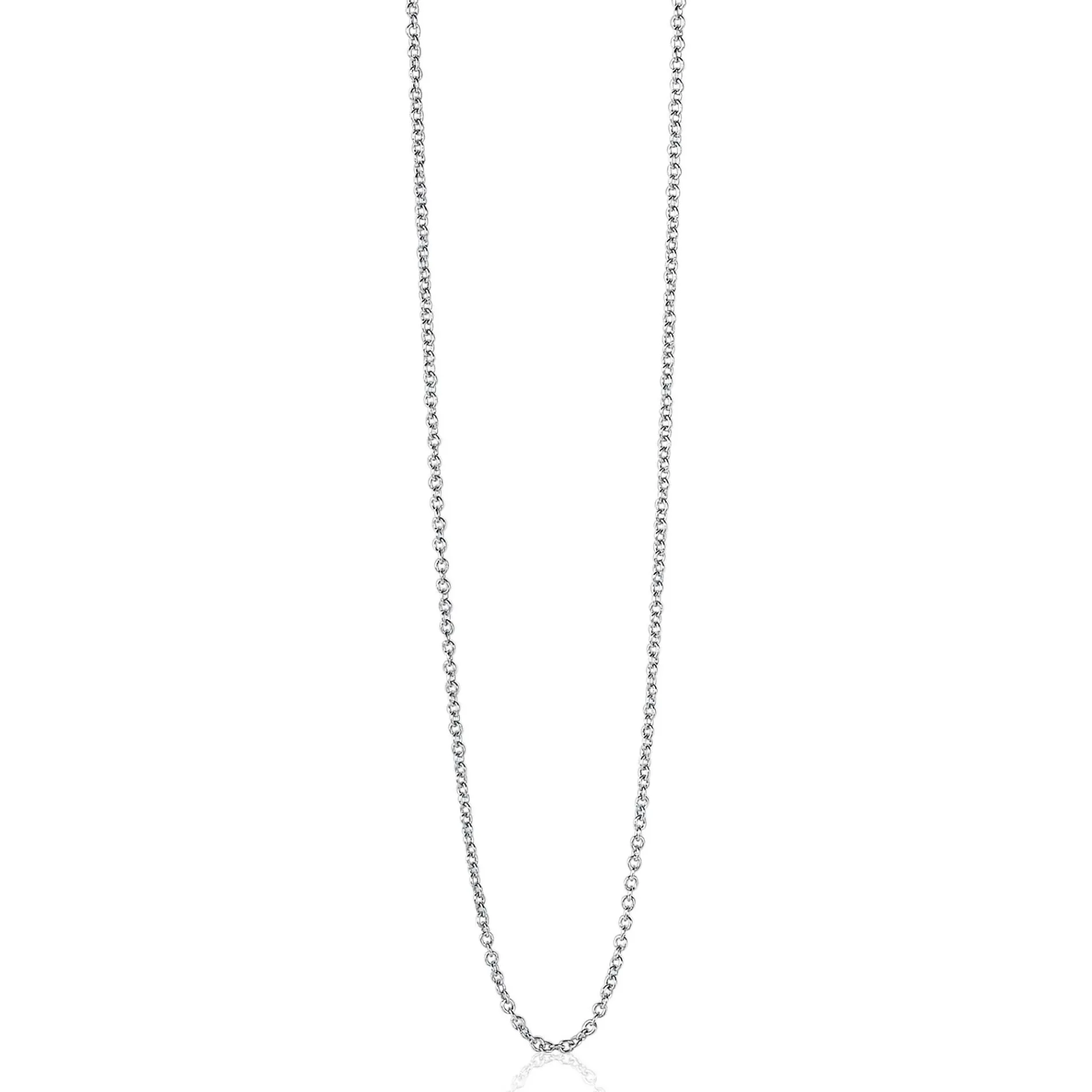 80cm ZINZI zilveren anker ketting ZILC-A80