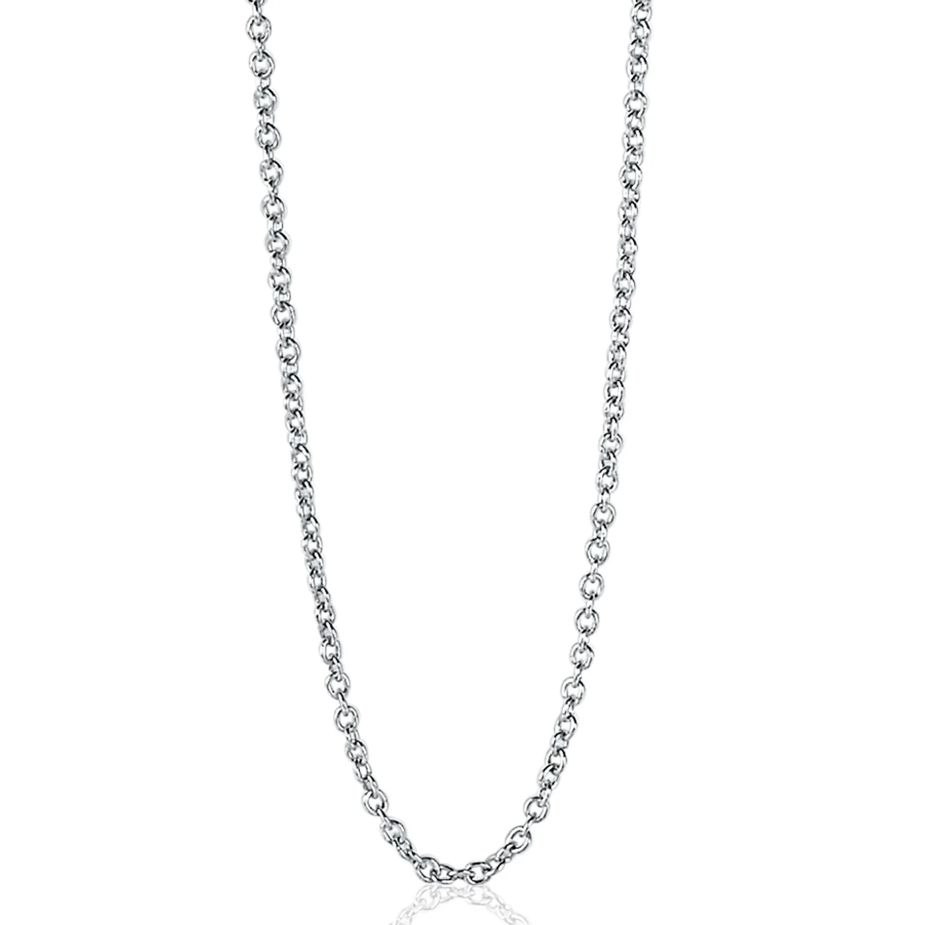 80cm ZINZI zilveren anker ketting ZILC-A80