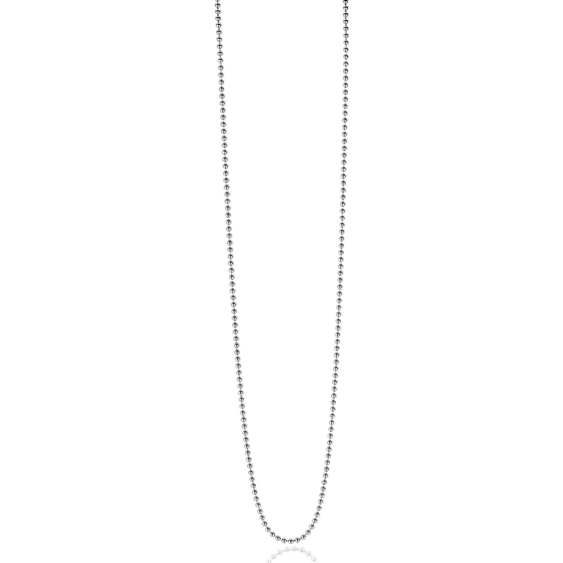 60cm ZINZI zilveren bolletjes ketting ZILC-B60