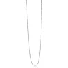 70cm ZINZI zilveren bolletjes ketting, 0,9mm breed. ZILC-B70