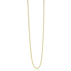 45cm ZINZI zilveren bolletjes ketting geel verguld ZILC-B45G