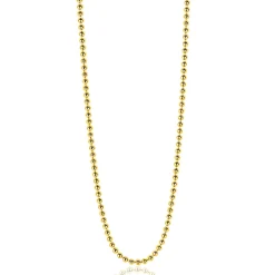 42cm ZINZI zilveren bolletjes ketting geel verguld ZILC-B42G