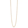 90cm ZINZI zilveren jasseron ketting geel verguld ZILC-J90R
