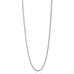 42cm ZINZI zilveren jasseron ketting ZILC-J42