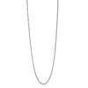 80cm ZINZI zilveren jasseron ketting ZILC-J80