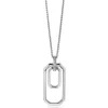 70cm ZINZI zilveren ketting met luxe hanger 40mm, valt lang om de hals ZIC2494