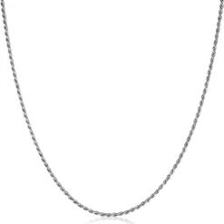 60cm ZINZI zilveren koord ketting ZILC-K60