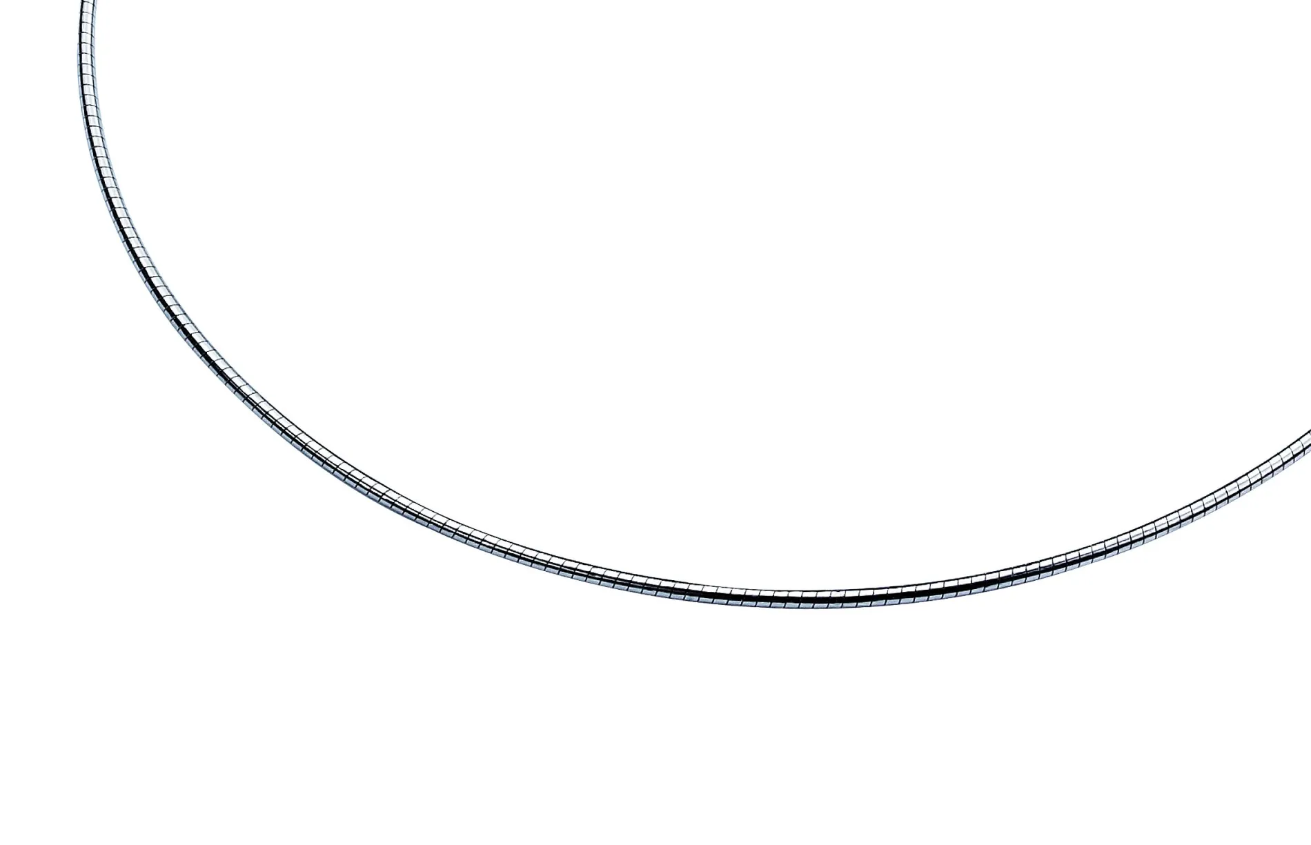 43cm Zinzi zilveren omega collier 1,5mm breed ZIOM15-43