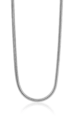 42cm Zinzi zilveren slangen collier 1,5mm breed ZISL15-42