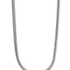 45cm Zinzi zilveren slangen collier 1,5mm breed ZISL15-45