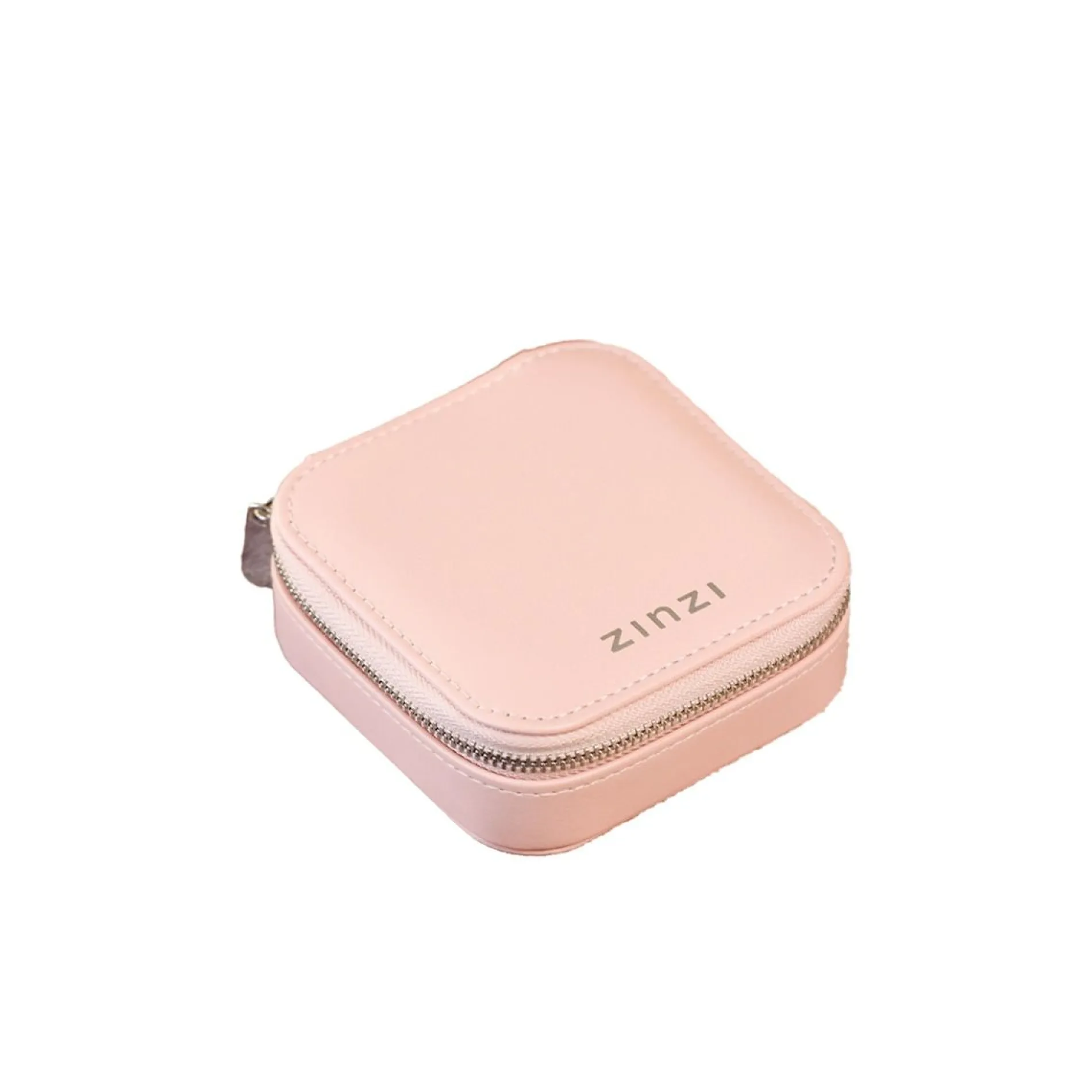 Luxe roze ZINZI sieradendoosje voor op reis