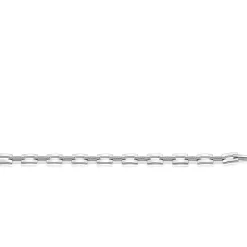 Mart Visser by ZINZI zilveren schakel armband 9mm met rechthoekige schakels, bezet met witte zirkonia's MVA27