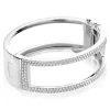 Mart Visser by ZINZI zilveren bangle armband glad wit 22mm MVA14