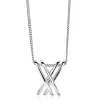 Mart Visser by ZINZI zilveren ketting met fantasie hanger glad 45cm MVC12