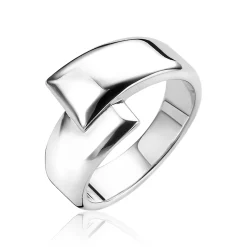 Mart Visser by ZINZI zilveren ring strak gladde vormen 11mm MVR16