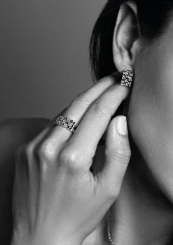 Mart Visser by ZINZI zilveren brede schakel ring 8mm breed MVR22