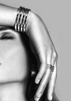 Mart Visser by ZINZI zilveren ring glad wit MVR1Z