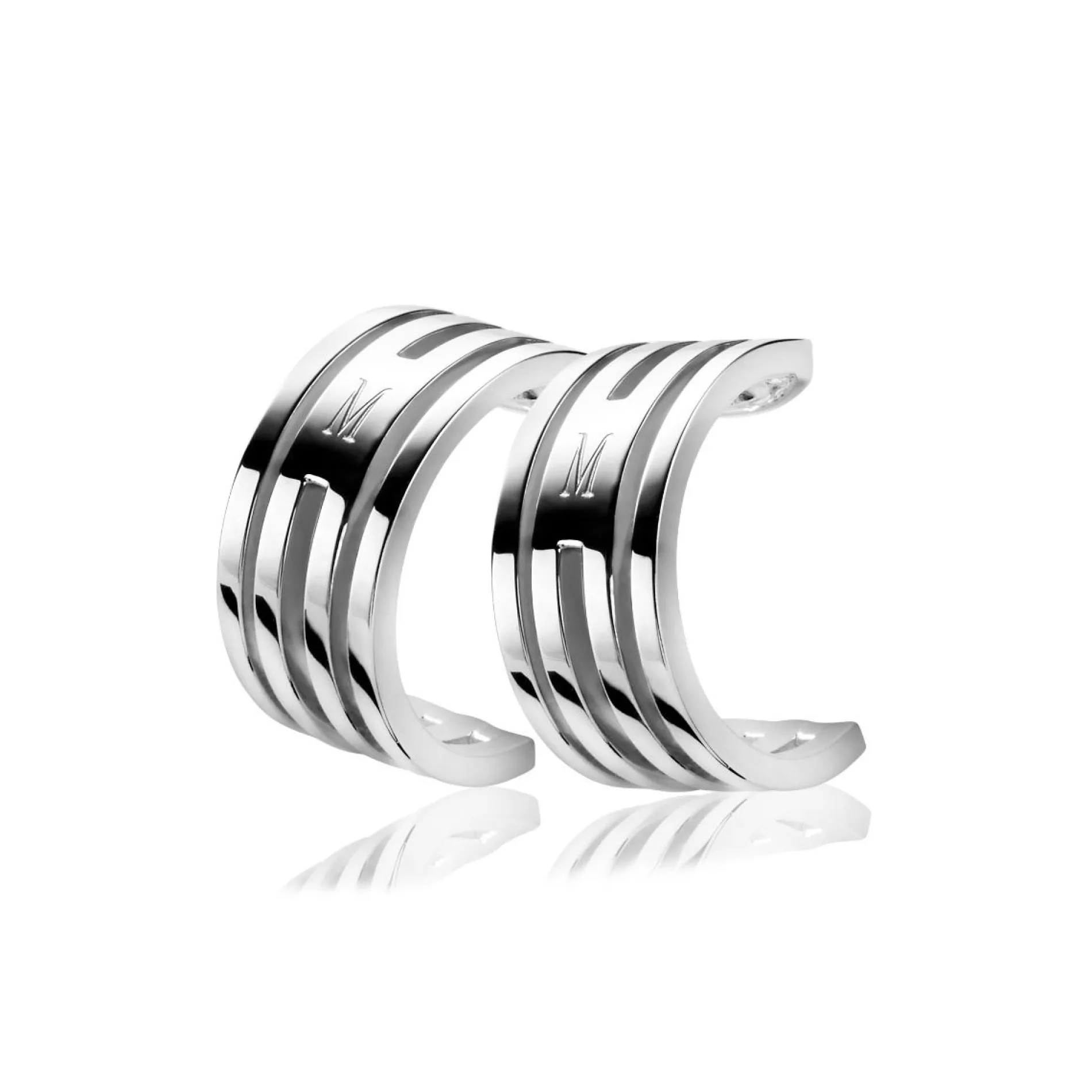 Mart Visser by ZINZI zilveren oorsieraden glad MVO1