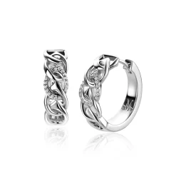 18mm Mart Visser by ZINZI zilveren oorringen met luxe scharniersluiting 18x6mm open peervormige schakels en bezet met witte zirconia's MVCR24