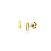 4,5mm ZINZI Gold 14 krt gouden oorknoppen rechthoekige studs ZGO477