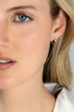12mm ZINZI Gold 14 krt gouden oorringen met luxe klapsluiting 12mm x 2,2mm vierkante buis ZGO427