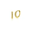 10mm ZINZI Gold 14 krt gouden oorringen bolletjes motief met luxe sluiting 10 x 1,7mm ZGO399CR