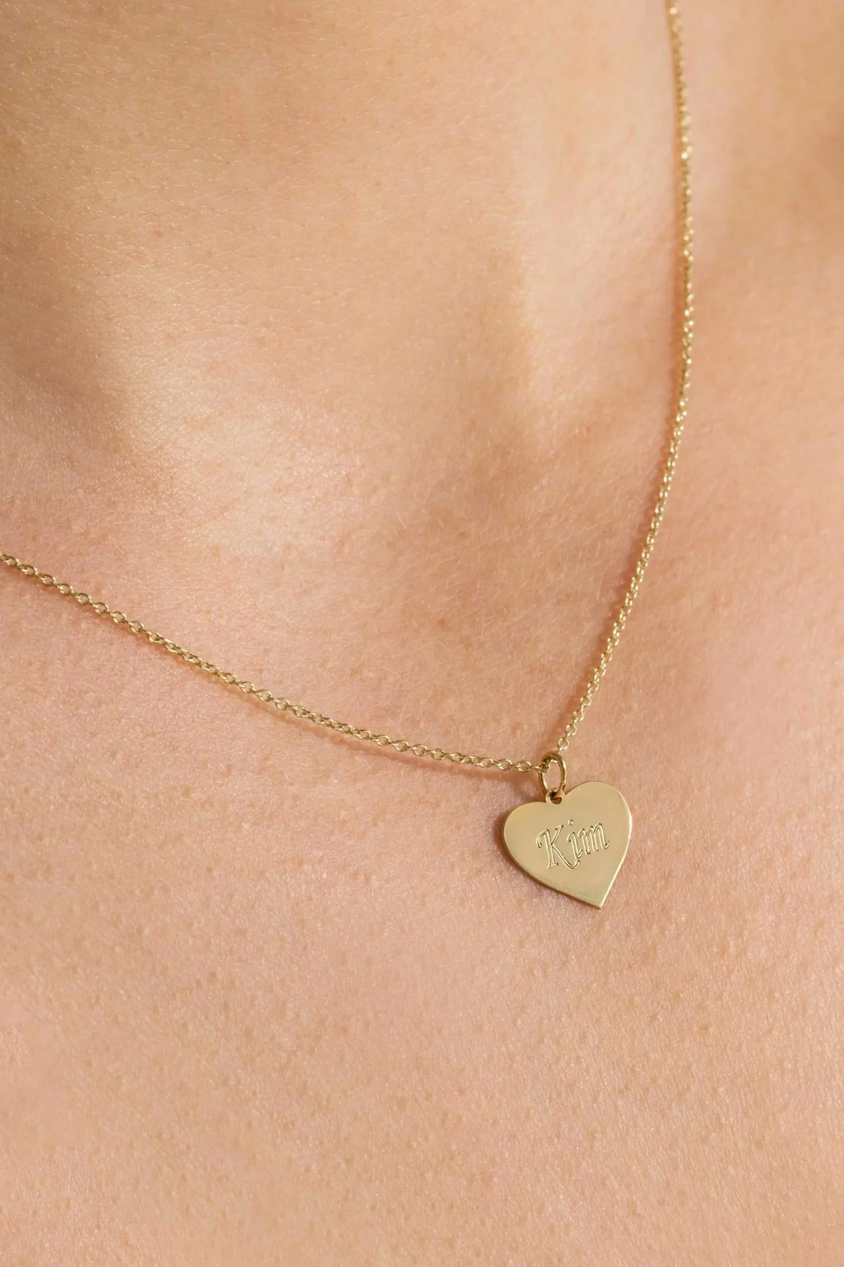 11mm ZINZI Gold 14 krt gouden hanger met glanzend hartje van 11mm ZGH363-11 (zonder collier)