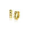 11mm ZINZI Gold 14 krt gouden oorringen met bolletjes design met luxe klapsluiting 11mm x 3,3mm buis ZGO431