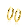 14,5mm ZINZI Gold 14 krt gouden oorringen 14,5mm met smalle ronde buis 1,9mm. Met luxe klapsluiting ZGO434