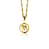 9mm ZINZI gold plated zilveren Schorpioen sterrenbeeldhanger bezet met witte zirconia ZIHY-SCH (zonder collier)
