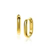 15,5mm ZINZI gold plated zilveren oorringen in ovale vorm met ronde buis 3mm breed ZIO2604G