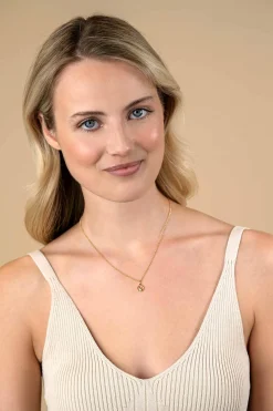 9mm ZINZI gold plated zilveren Stier sterrenbeeldhanger bezet met witte zirconia ZIHY-STI (zonder collier)