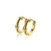 15mm ZINZI gold plated zilveren oorringen met bamboo uitstraling, bezet met witte zirkonia's en luxe klapsluiting ZIO2687Y