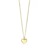 15mm ZINZI gold plated zilveren hanger glad hart voor gravure ZIH2346G15 (zonder collier)