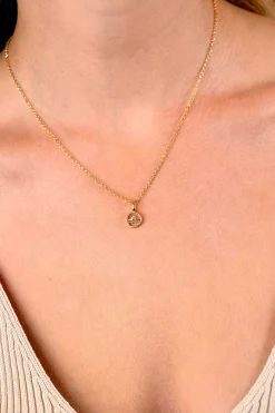 9mm ZINZI gold plated zilveren Weegschaal sterrenbeeldhanger bezet met witte zirconia ZIHY-WEE (zonder collier)