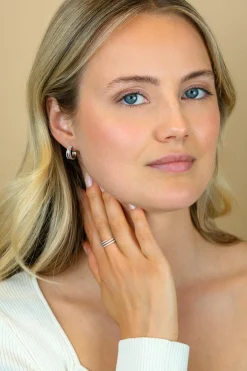 13mm ZINZI zilveren multi-look oorringen met luxe scharniersluiting 6mm breed ZIO2727