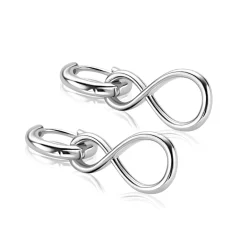 20mm ZINZI zilveren oorbedels infinity ZICH2717 (zonder oorringen)