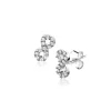 8mm ZINZI zilveren oorknoppen Infinity bezet met witte zirconia's ZIO2597