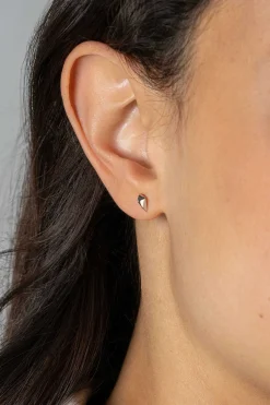 7mm ZINZI zilveren oorknoppen in vliegervorm ZIO2503